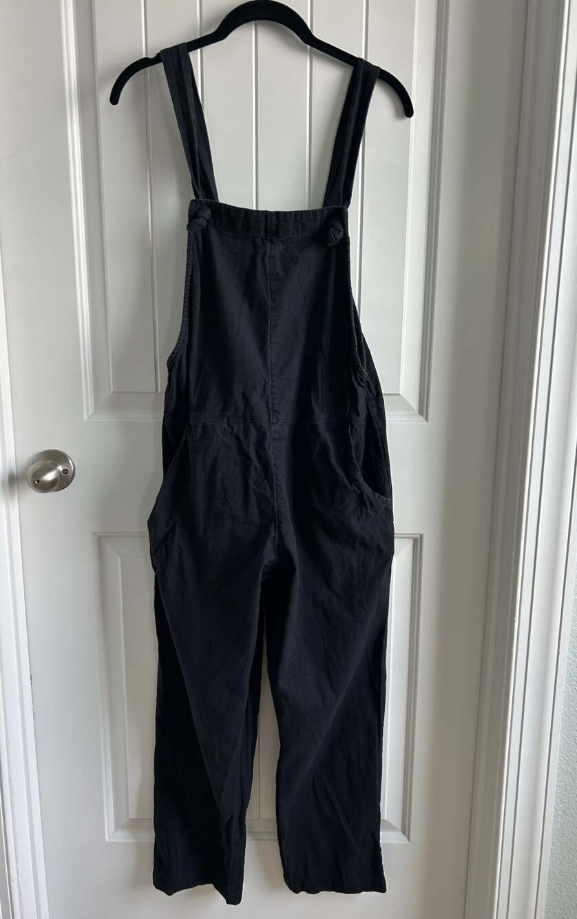 ROXY Black Overalls Jumpsuit Romper Size S